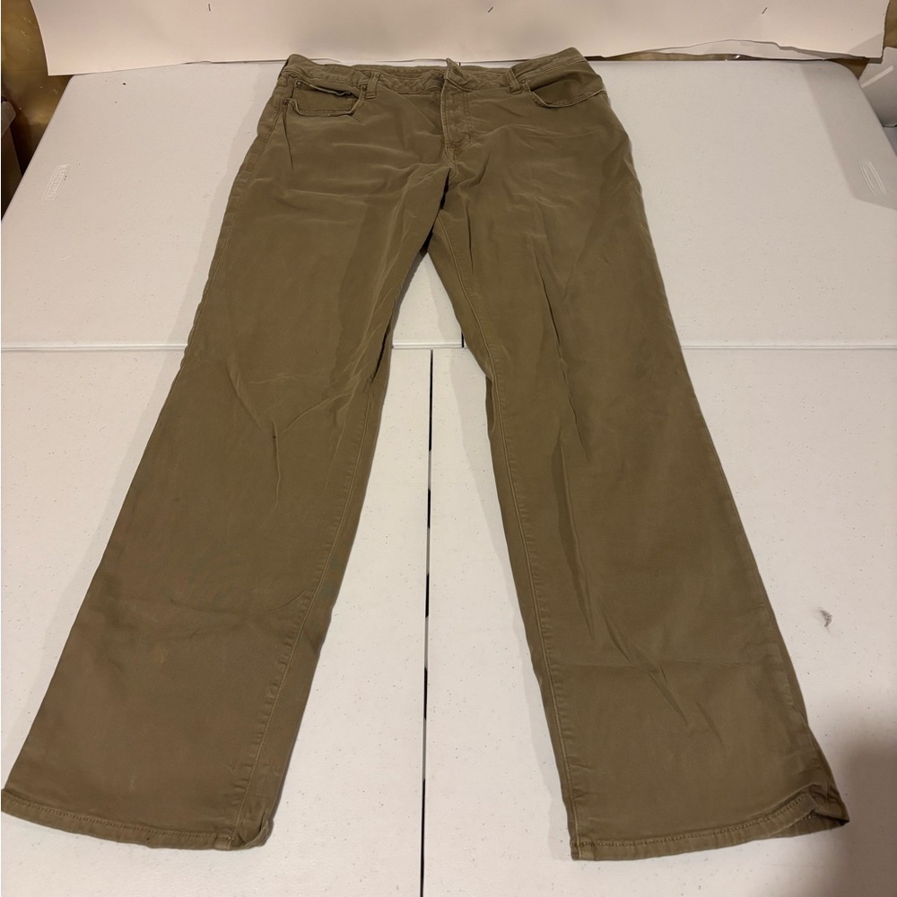 American Eagle Relaxed Straight Tan Chino Casual Pants Men’s Size 36x34